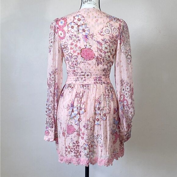HEMANT & NANDITA Floral Print Button-Front Minidress size S - Picture 11 of 16